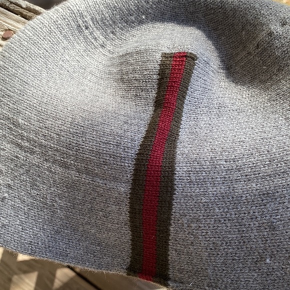 Gray Wool Beanie Hat - Picture 3 of 5